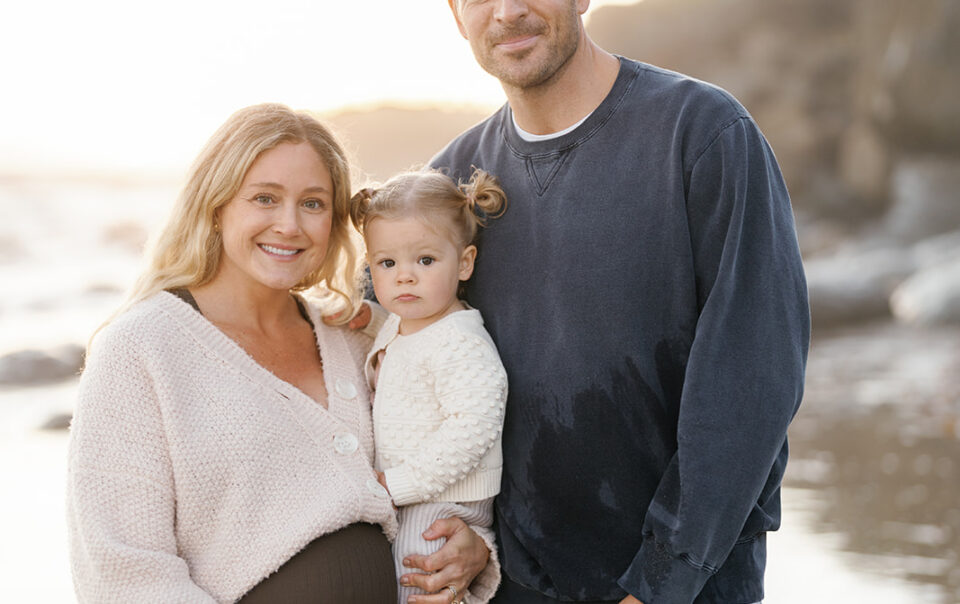 Family photoshoot on westcliff in Santa Cruz